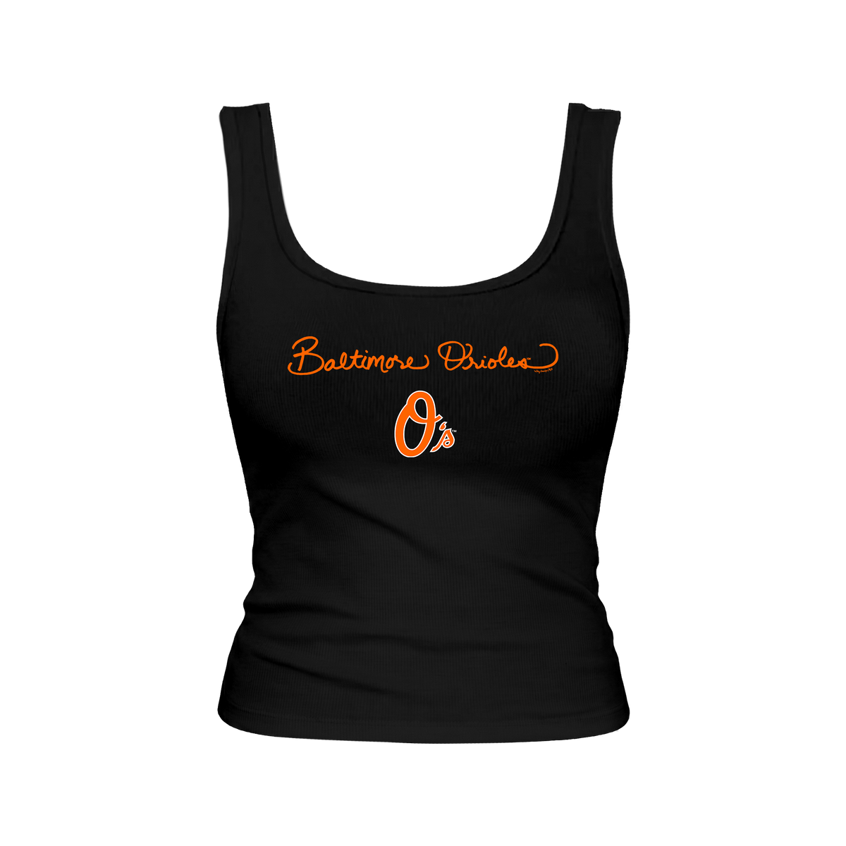 Baltimore Orioles Logo Script Emmy Tank