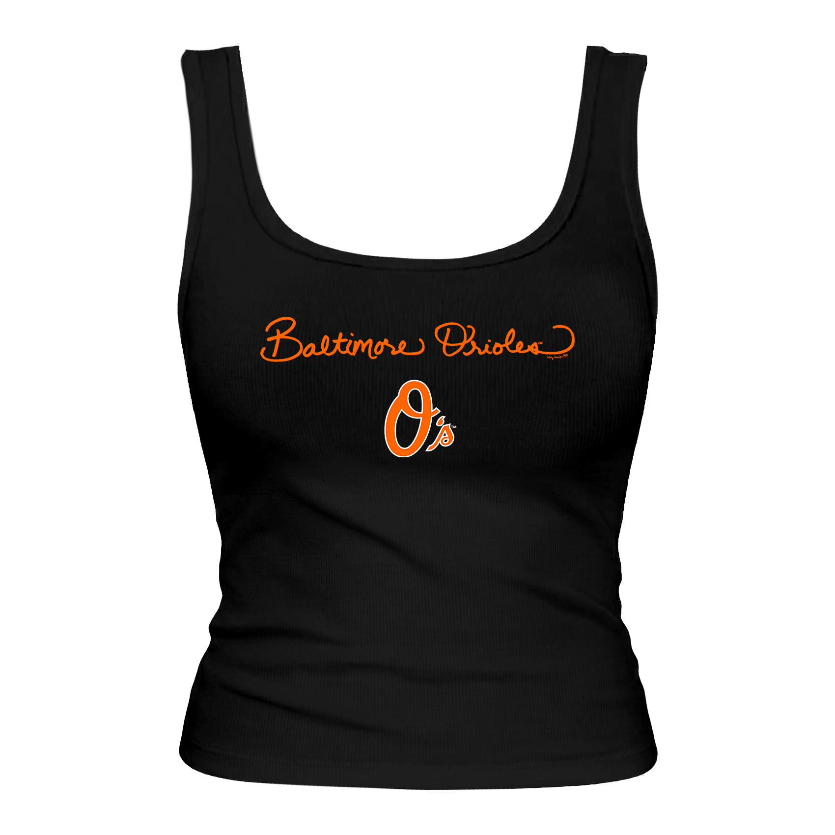 Baltimore Orioles Logo Script Emmy Tank