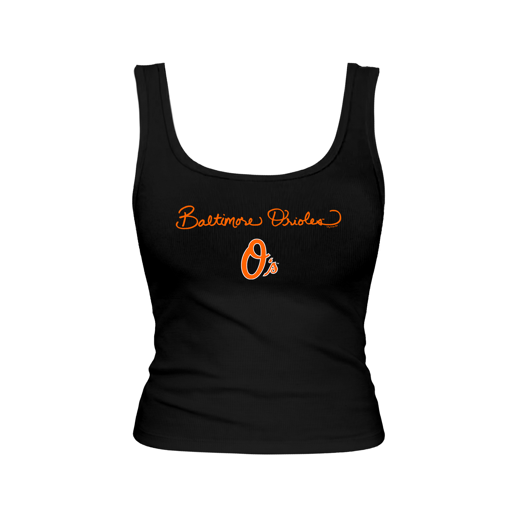 Baltimore Orioles Logo Script Emmy Tank