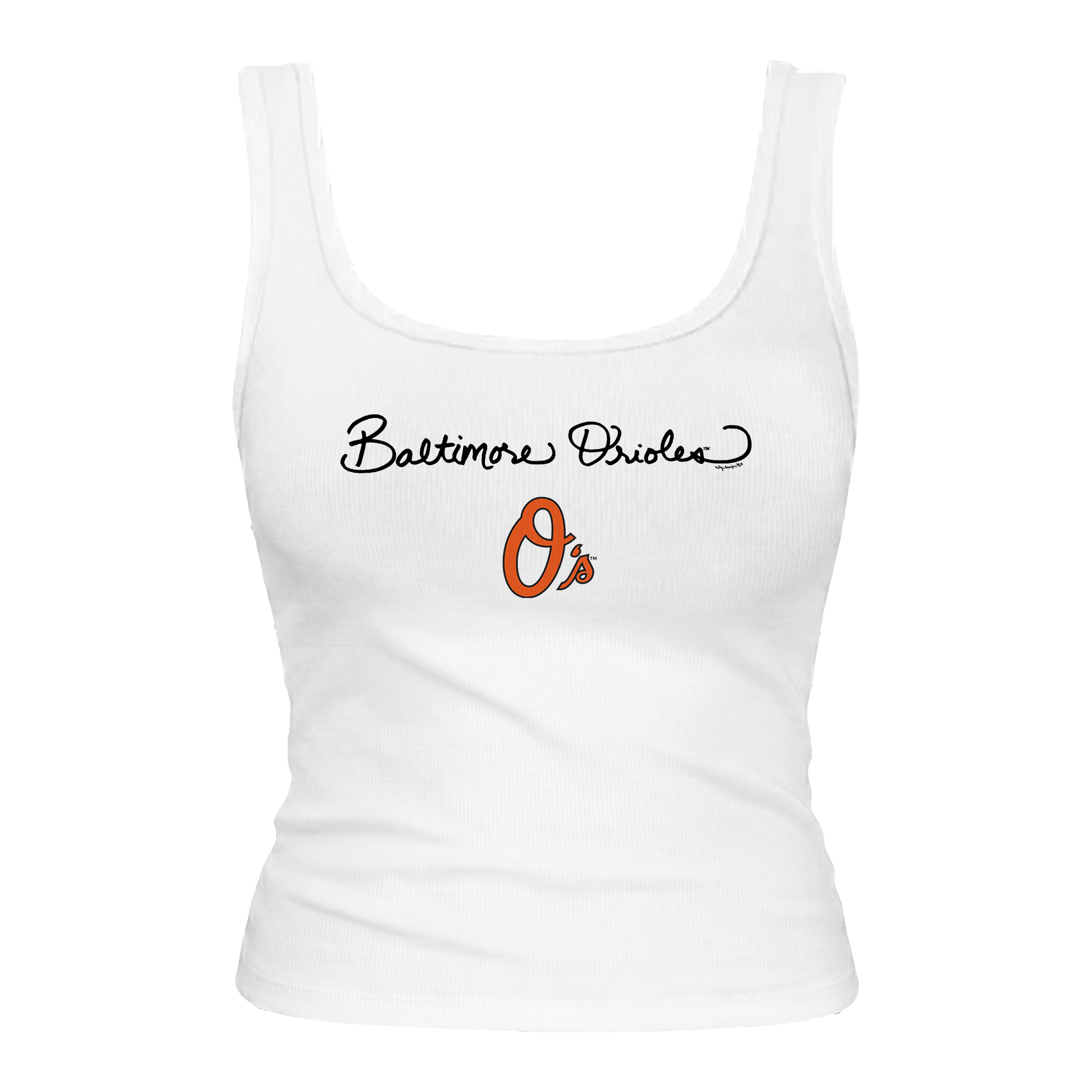 Baltimore Orioles Logo Script Emmy Tank