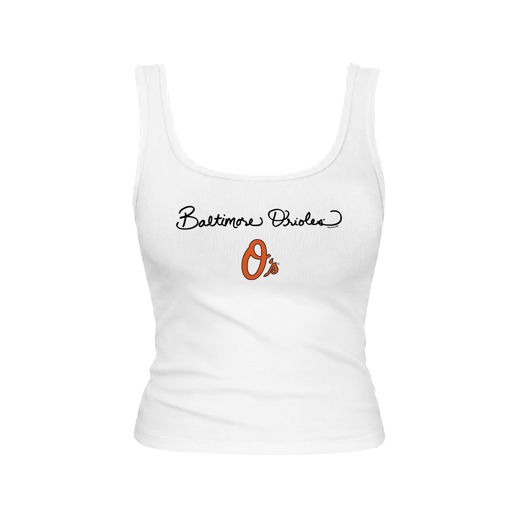 Baltimore Orioles Logo Script Emmy Tank