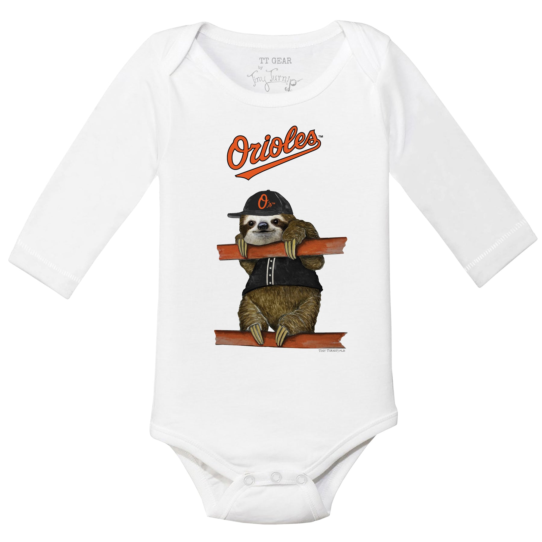 Baltimore Orioles Sloth Long Sleeve Snapper