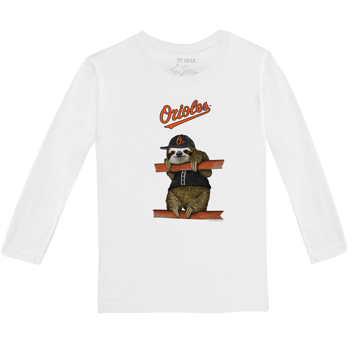 Baltimore Orioles Sloth Long-Sleeve Tee Shirt