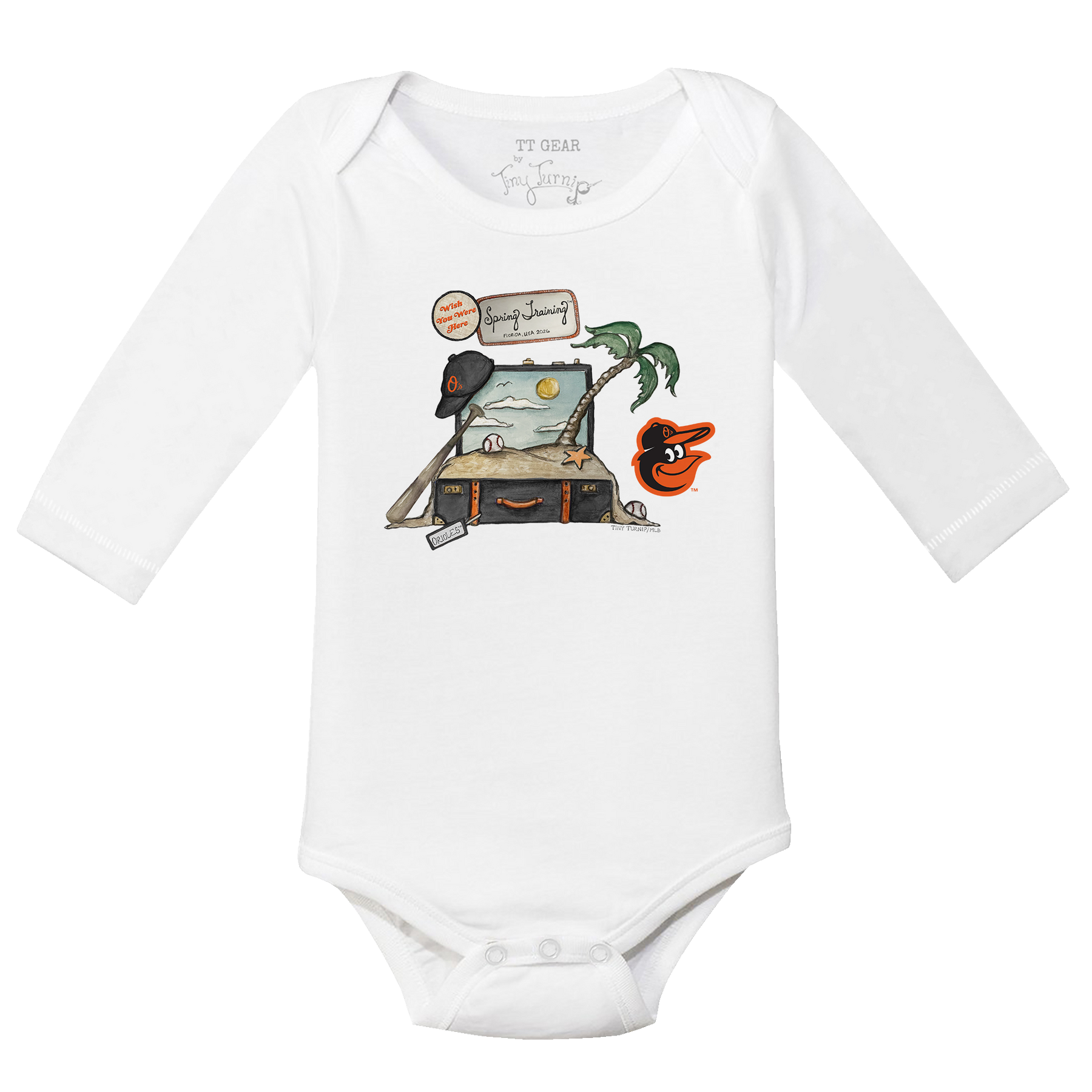 Baltimore Orioles Spring Training 2026 Long Sleeve Snapper - Tiny Turnip