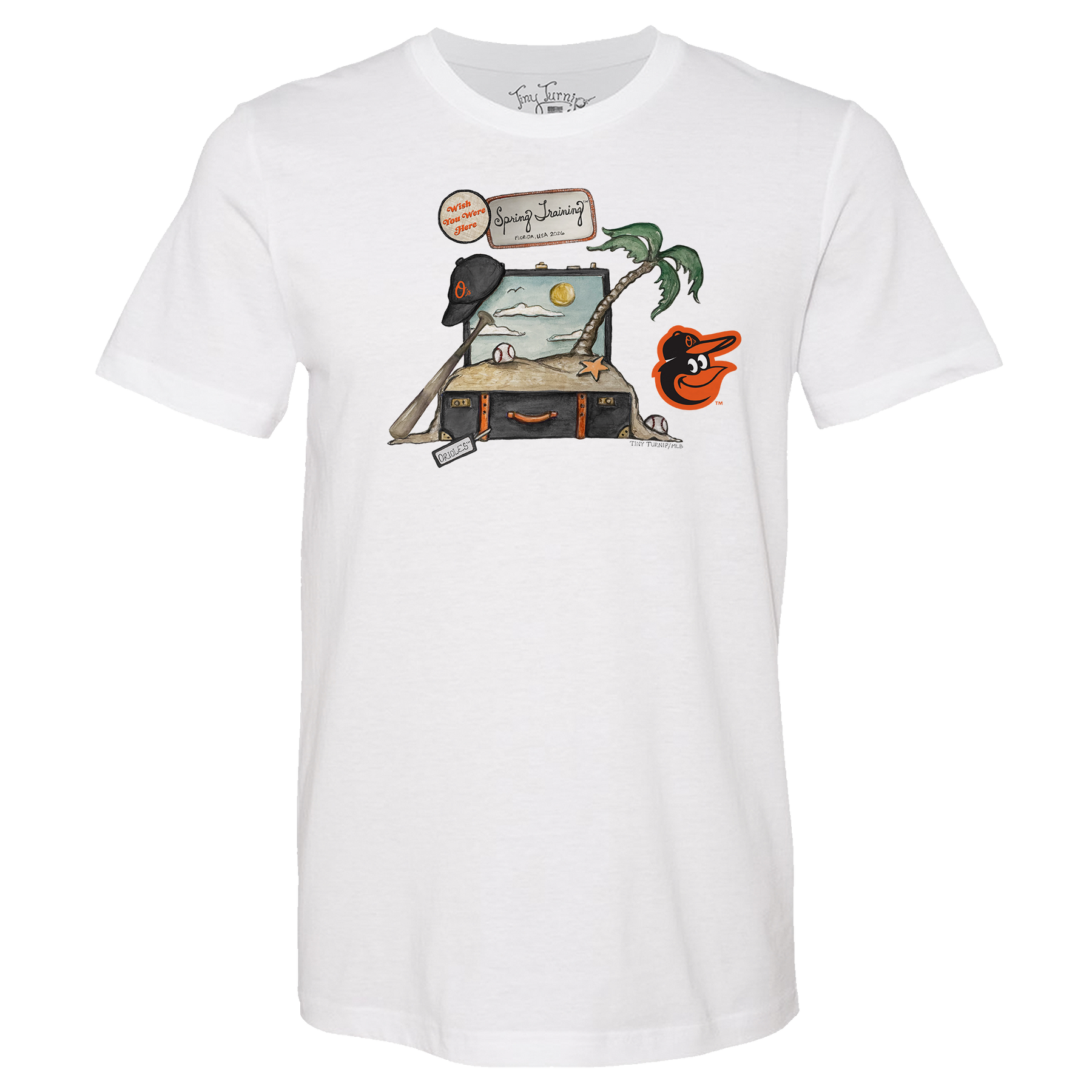 Baltimore Orioles Spring Training 2026 Unisex Tee Shirt– Tiny Turnip