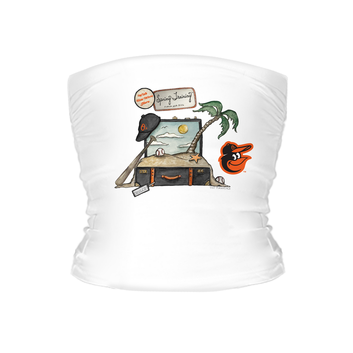 Baltimore Orioles Spring Training 2026 Tube Top - Tiny Turnip