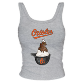 Baltimore Orioles Sundae Helmet Ribbed Tank