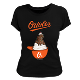 Baltimore Orioles Sundae Helmet Women's Tee Shirt