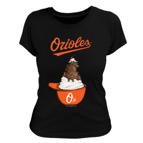 Baltimore Orioles Sundae Helmet Women's Tee Shirt