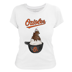Baltimore Orioles Sundae Helmet Women's Tee Shirt