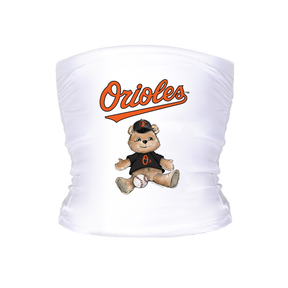 Baltimore Orioles Teddy Tube Top - Tiny Turnip