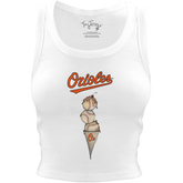 Baltimore Orioles Triple Scoop Crop Tank