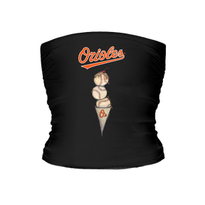 Baltimore Orioles Triple Scoop Tube Top - Tiny Turnip