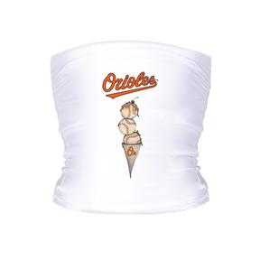 Baltimore Orioles Triple Scoop Tube Top - Tiny Turnip