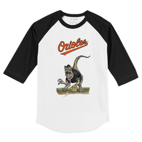 Baltimore Orioles Velociraptor 3/4 Black Sleeve Raglan