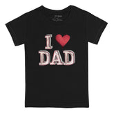 I Love Dad Baseball Tee Shirt