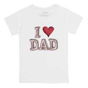 I Love Dad Baseball Tee Shirt