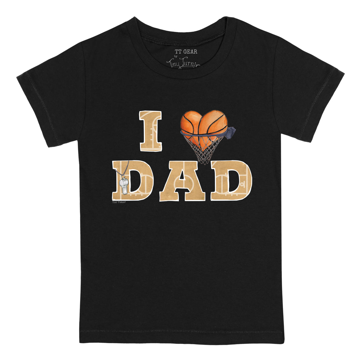 I Love Dad Basketball Tee Shirt