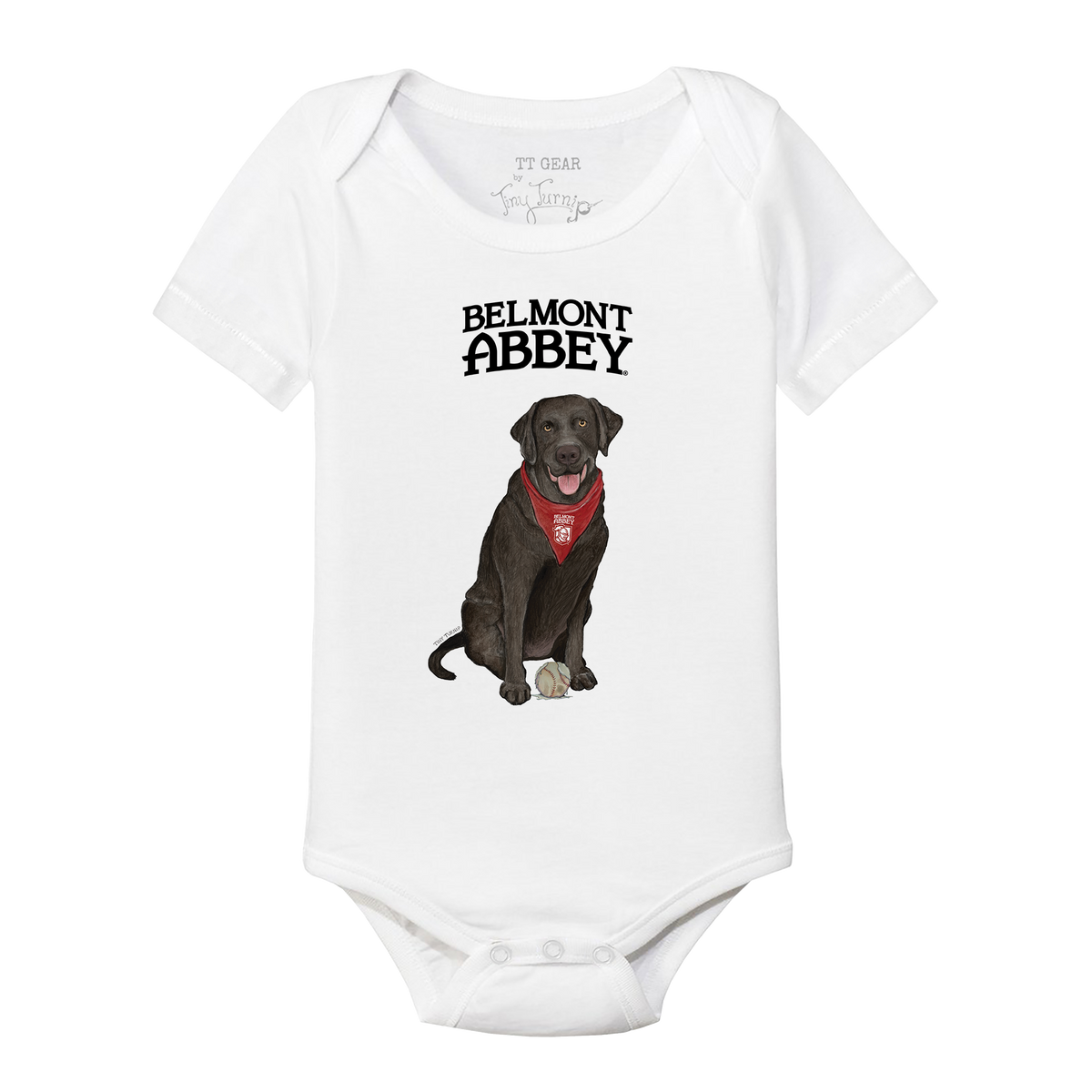 Belmont Abbey Crusaders Black Labrador Retriever Short Sleeve Snapper
