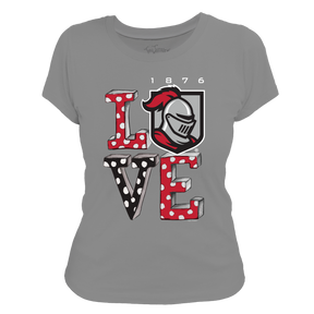 Belmont Abbey Crusaders LOVE Women's Tee Shirt