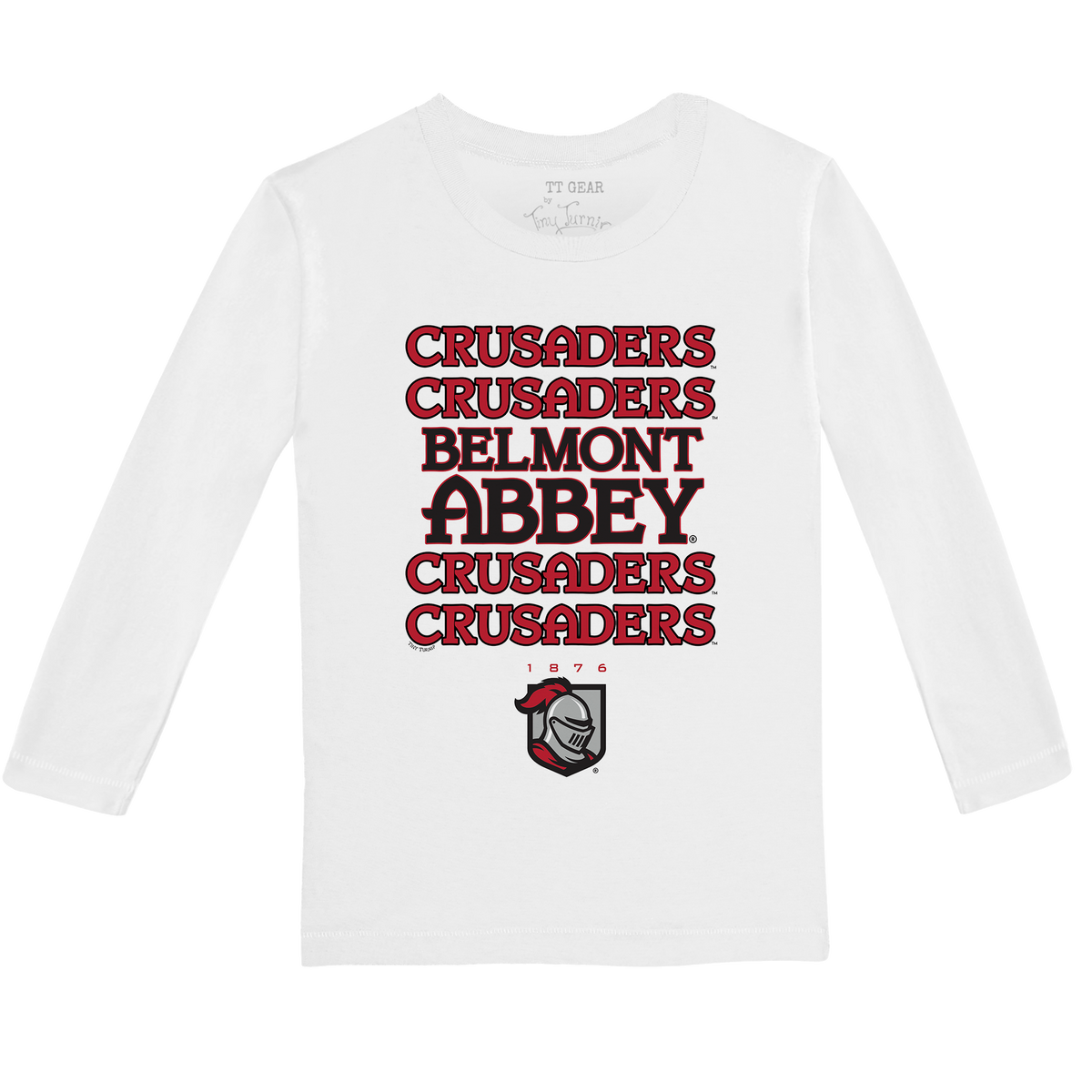 Belmont Abbey Crusaders Stacked Long-Sleeve Tee Shirt