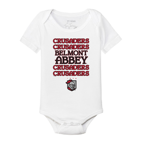 Belmont Abbey Crusaders Stacked Short Sleeve Snapper