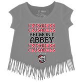 Belmont Abbey Crusaders Stacked Fringe Tee