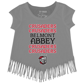 Belmont Abbey Crusaders Stacked Fringe Tee