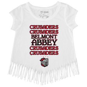 Belmont Abbey Crusaders Stacked Fringe Tee