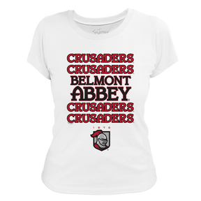 Belmont Abbey Crusaders Stacked Women's Tee Shirt