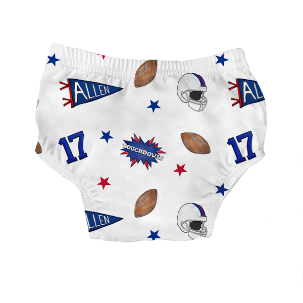 VIP Football: Pennant Collage w/ Name, Number - Bloomers - Tiny Turnip