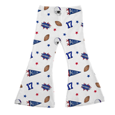 VIP Pennant Collage w/ Name, Number - Flare Pants - Tiny Turnip