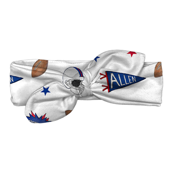 VIP Pennant Collage w/ Name, Number - Headband - Tiny Turnip