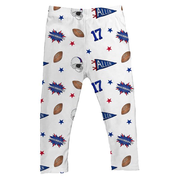 VIP Pennant Collage w/ Name, Number - Leggings - Tiny Turnip