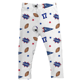VIP Pennant Collage w/ Name, Number - Leggings - Tiny Turnip