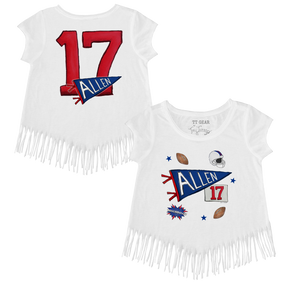VIP Pennant Collage w/ Name, Number - Fringe Tee - Tiny Turnip