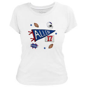 VIP Pennant Collage w/ Name, Number - Women's Tee Shirt - Tiny Turnip