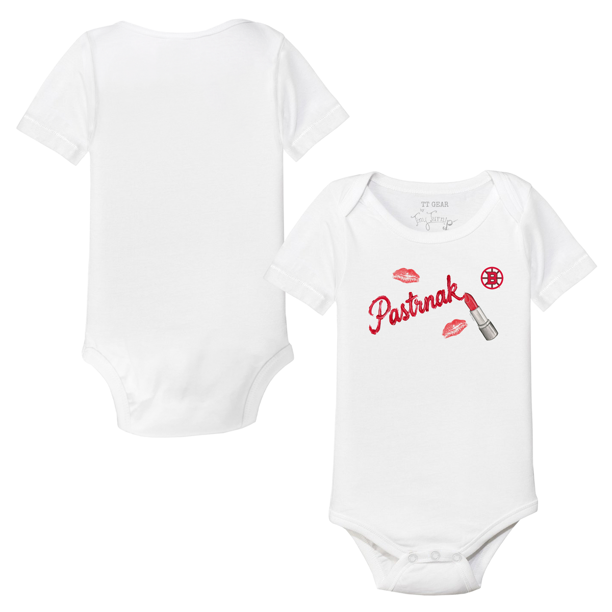 VIP Lipstick w/ Name - Short Sleeve Snapper - Tiny Turnip