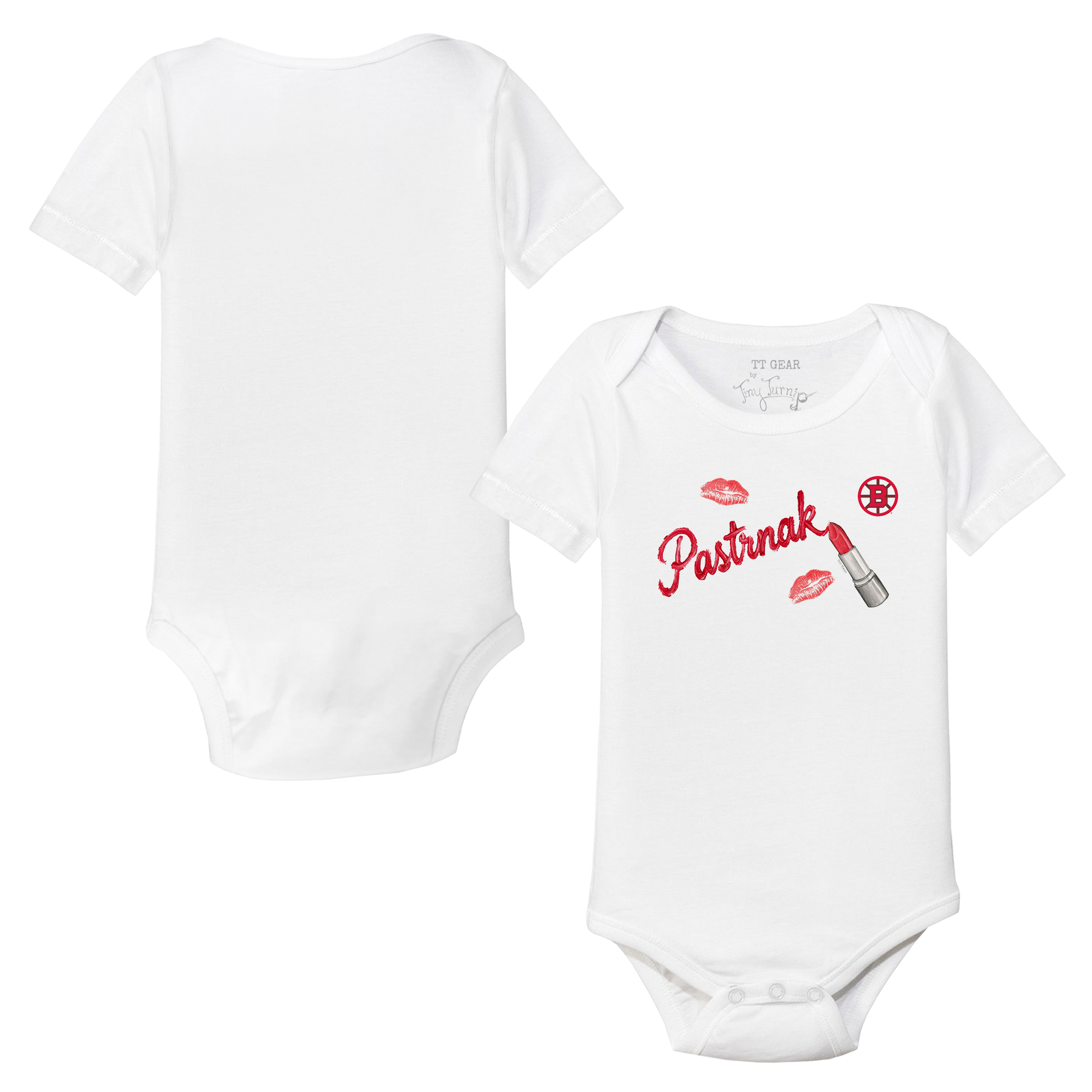 VIP Lipstick w/ Name - Short Sleeve Snapper - Tiny Turnip