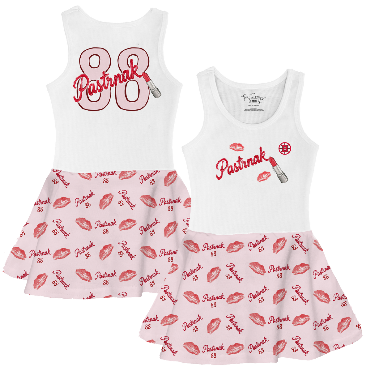 VIP NHL Lipstick w/ Name. Number - Tank Swing Dress - Tiny Turnip