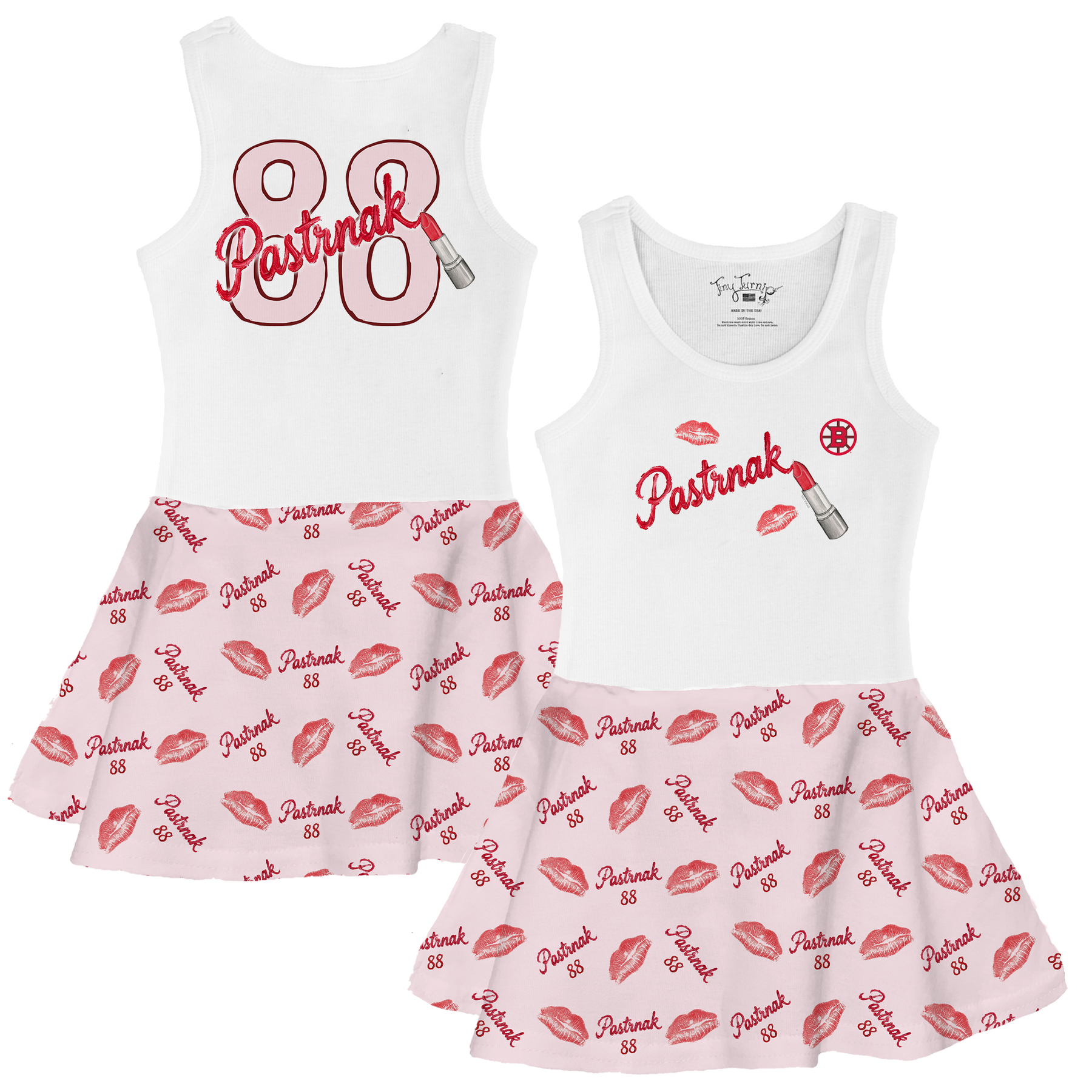 VIP NHL Lipstick w/ Name. Number - Tank Swing Dress - Tiny Turnip