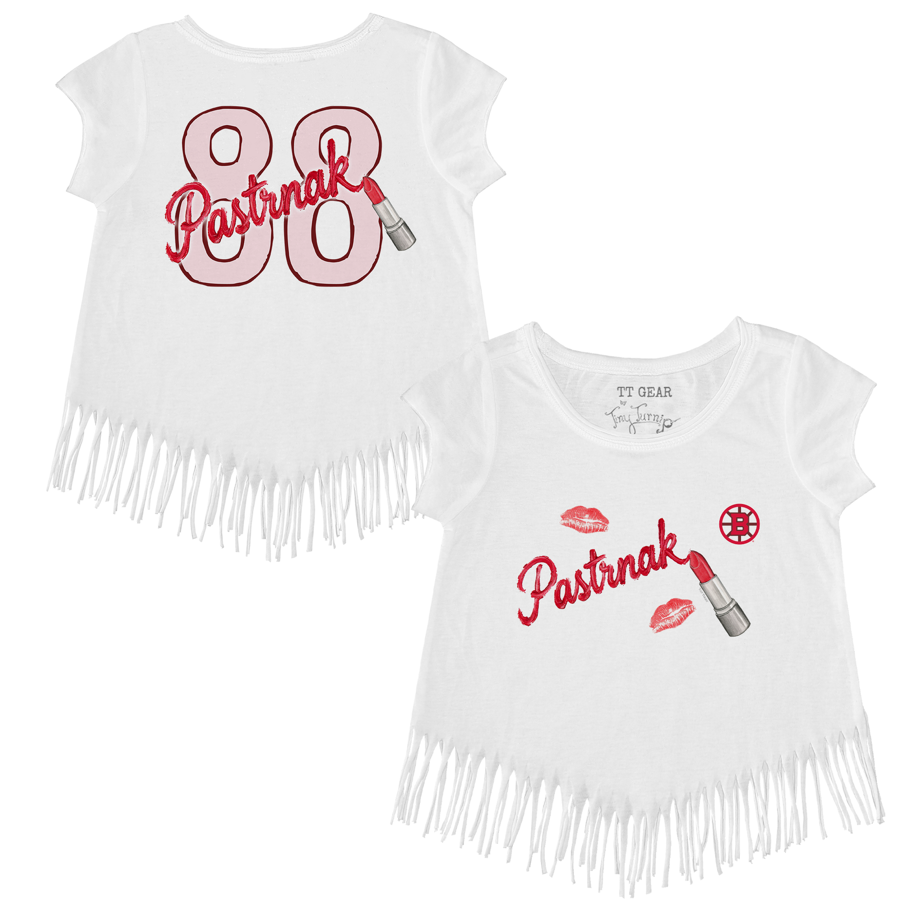 VIP NHL Lipstick w/ Name - Fringe Tee - Tiny Turnip