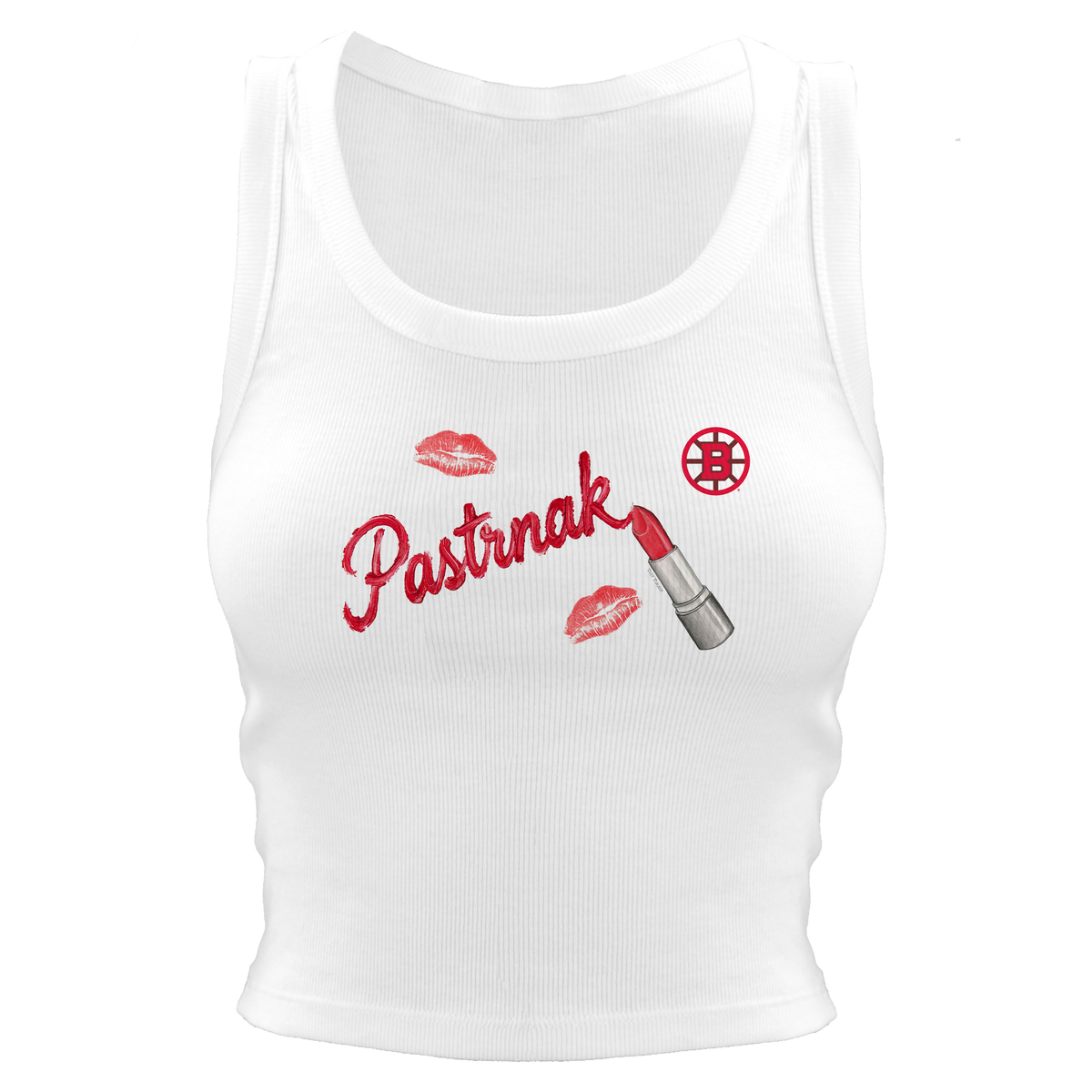 VIP Lipstick w/ Name - Crop Tank - Tiny Turnip