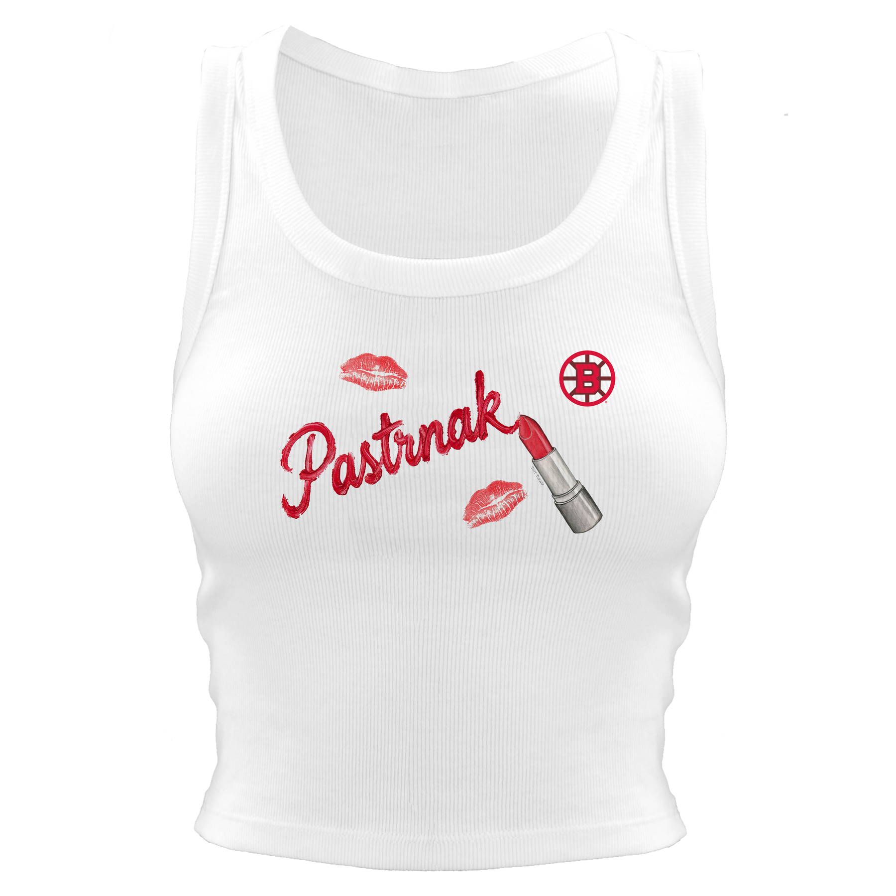 VIP Lipstick w/ Name - Crop Tank - Tiny Turnip