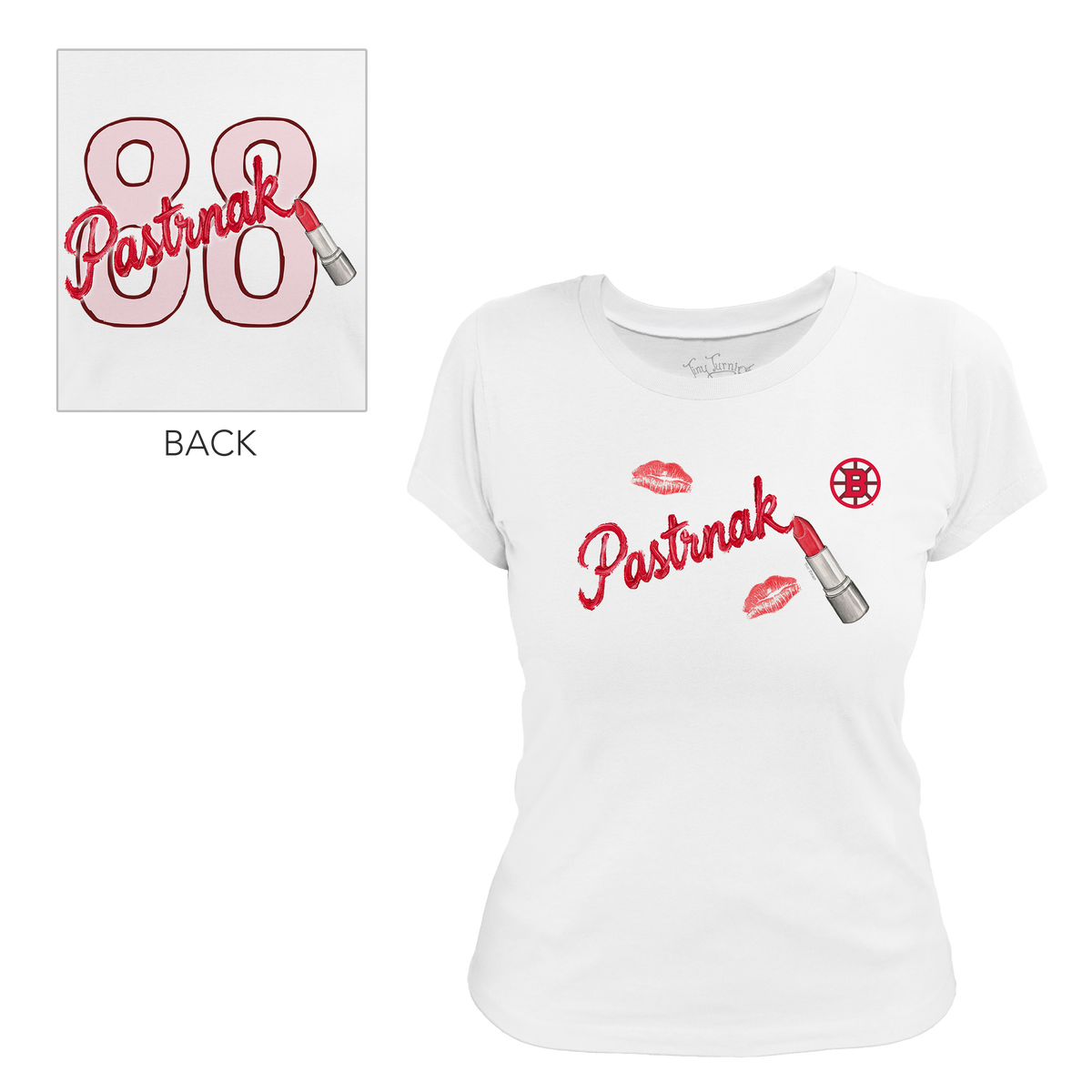 VIP NHL Lipstick w/ Name - Women's Tee Shirt - Tiny Turnip