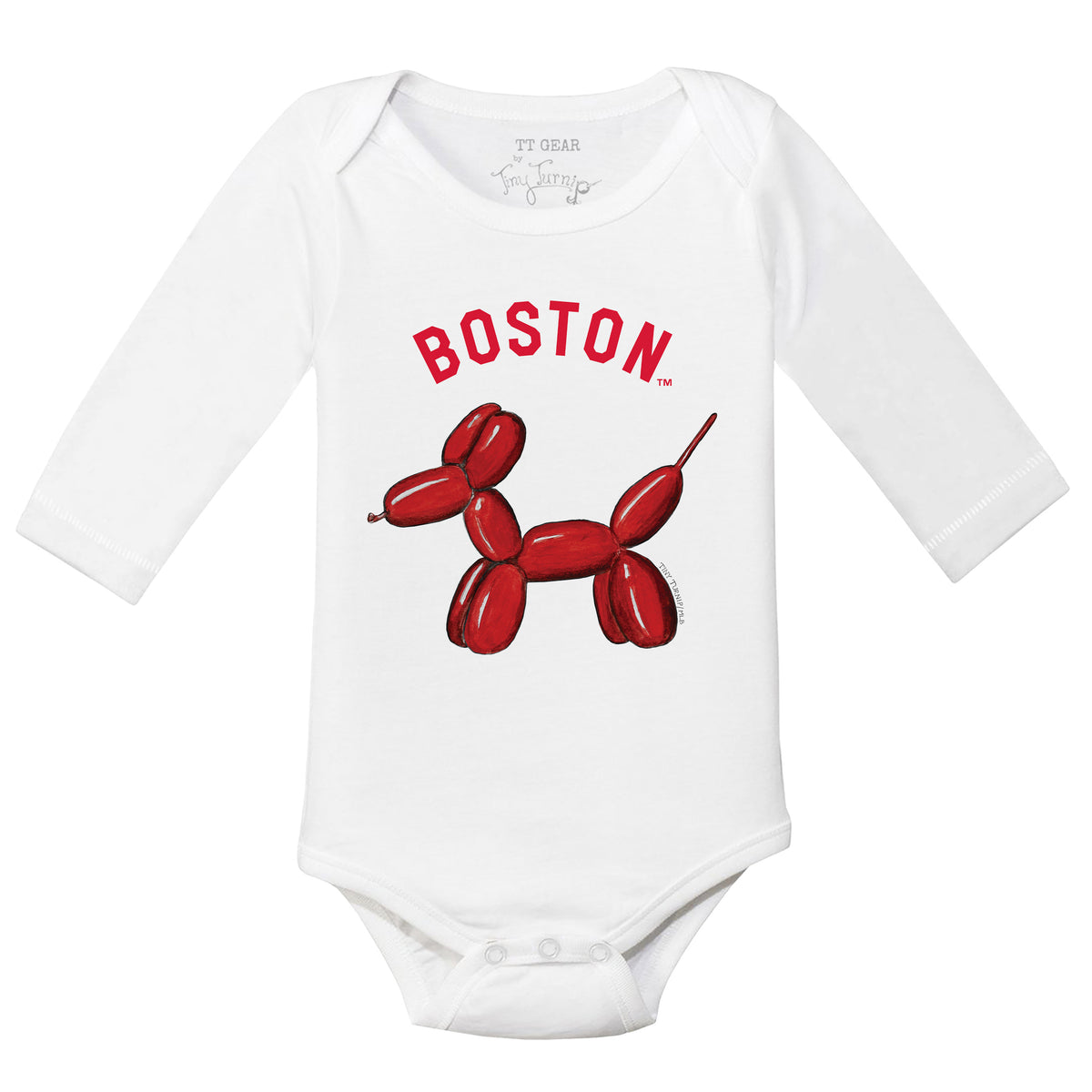 Boston Red Sox Balloon Dog Long Sleeve Snapper