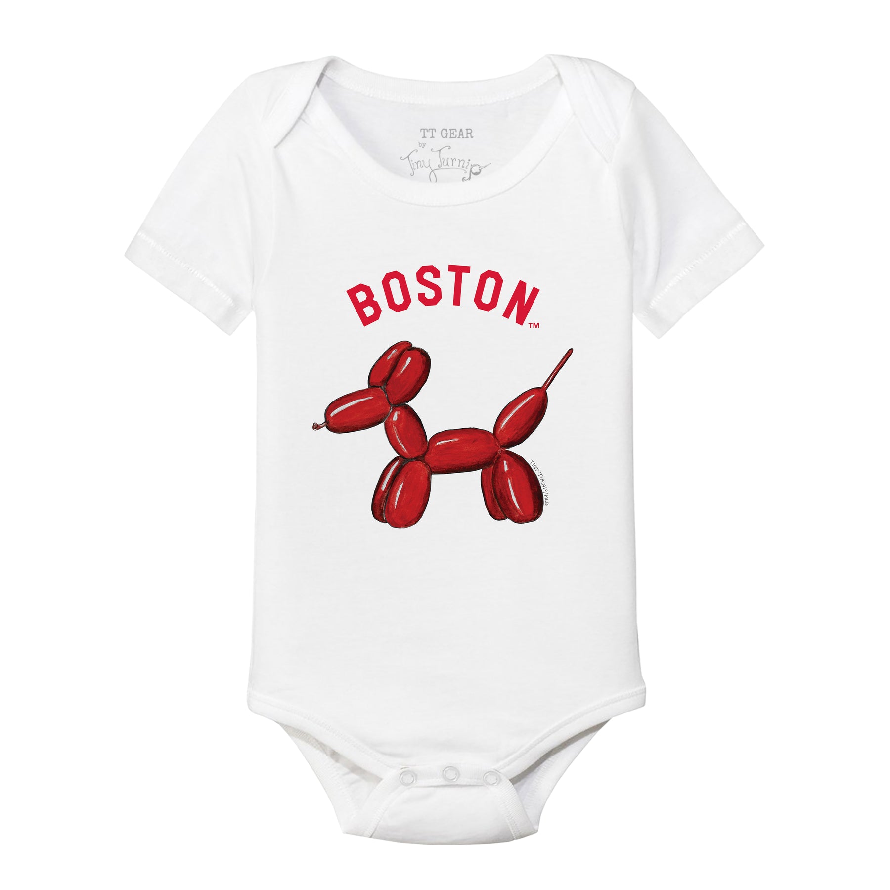 Boston Red Sox Balloon Dog Short Sleeve Snapper