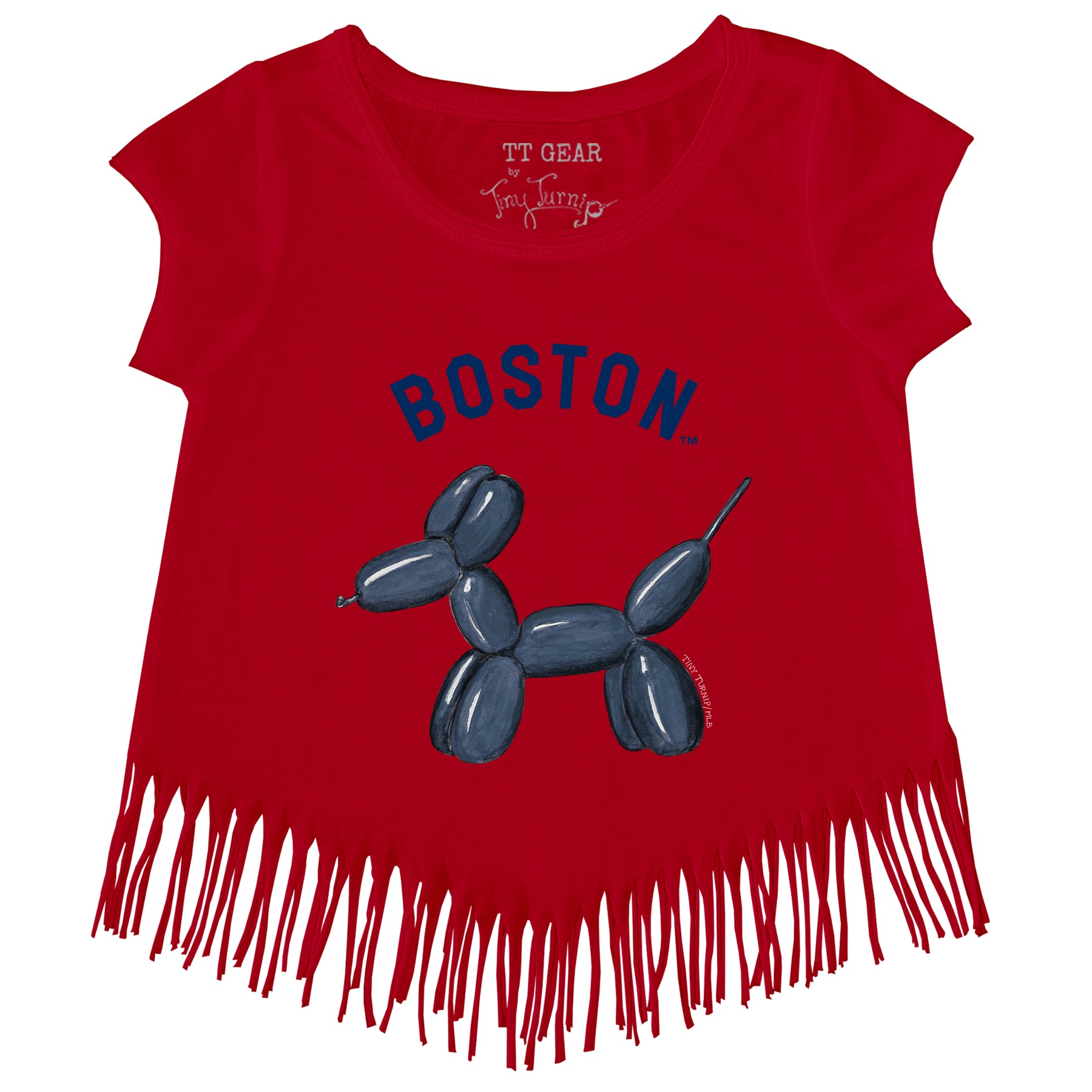 Boston Red Sox Balloon Dog Fringe Tee