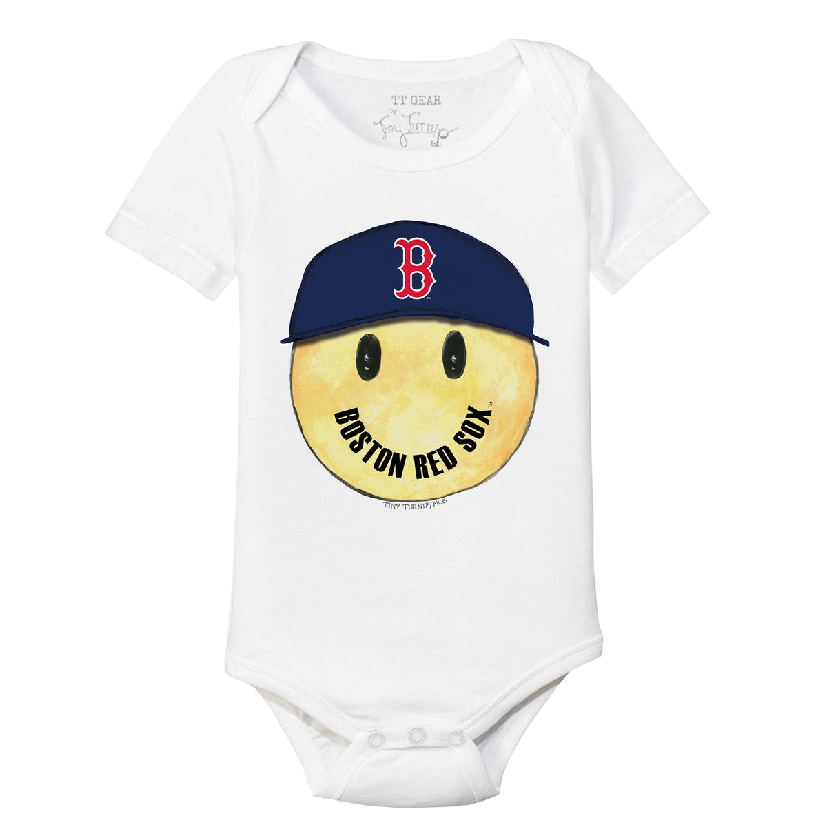 Boston Red Sox Smiley Short Sleeve Snapper