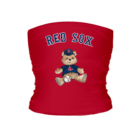Boston Red Sox Teddy Tube Top - Tiny Turnip